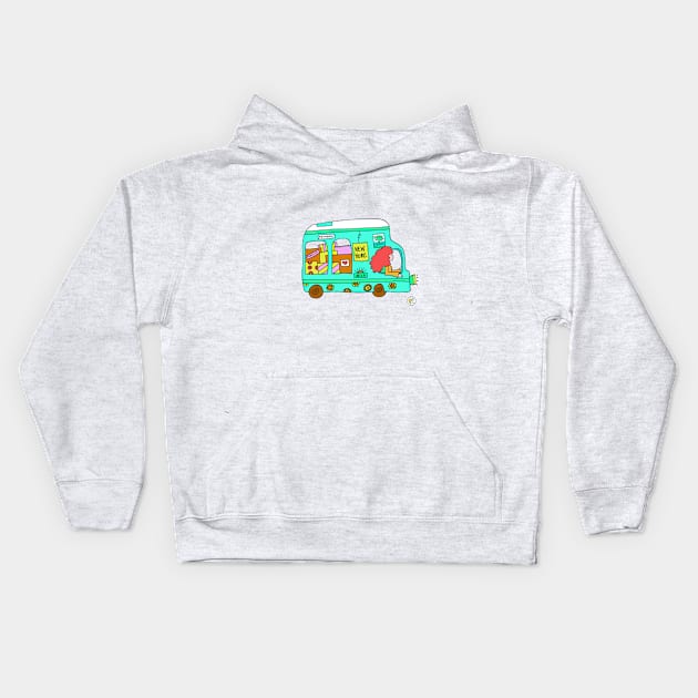 Moving Van! Kids Hoodie by Mellowdays